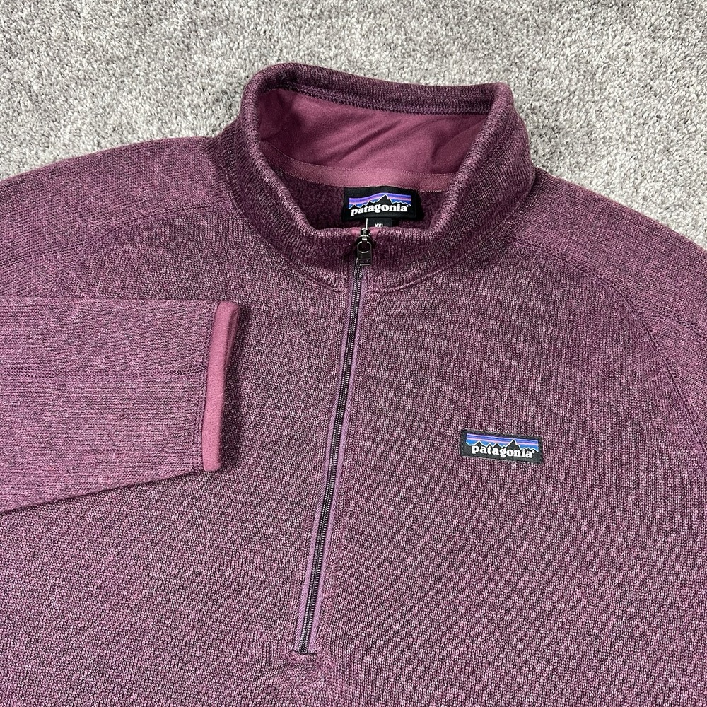 Patagonia Better Sweater 1/4 Quarter Zip Pullover 2XL XXL Fleece Plum Wine Red